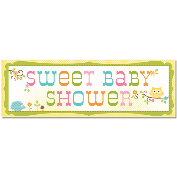 SWEET BABY SHOWER Giant Party Banner